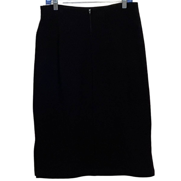 Giorgio Fiorline Women's Black Skirt Studded Waist Zips in Back Size‎ M - Picture 2 of 4